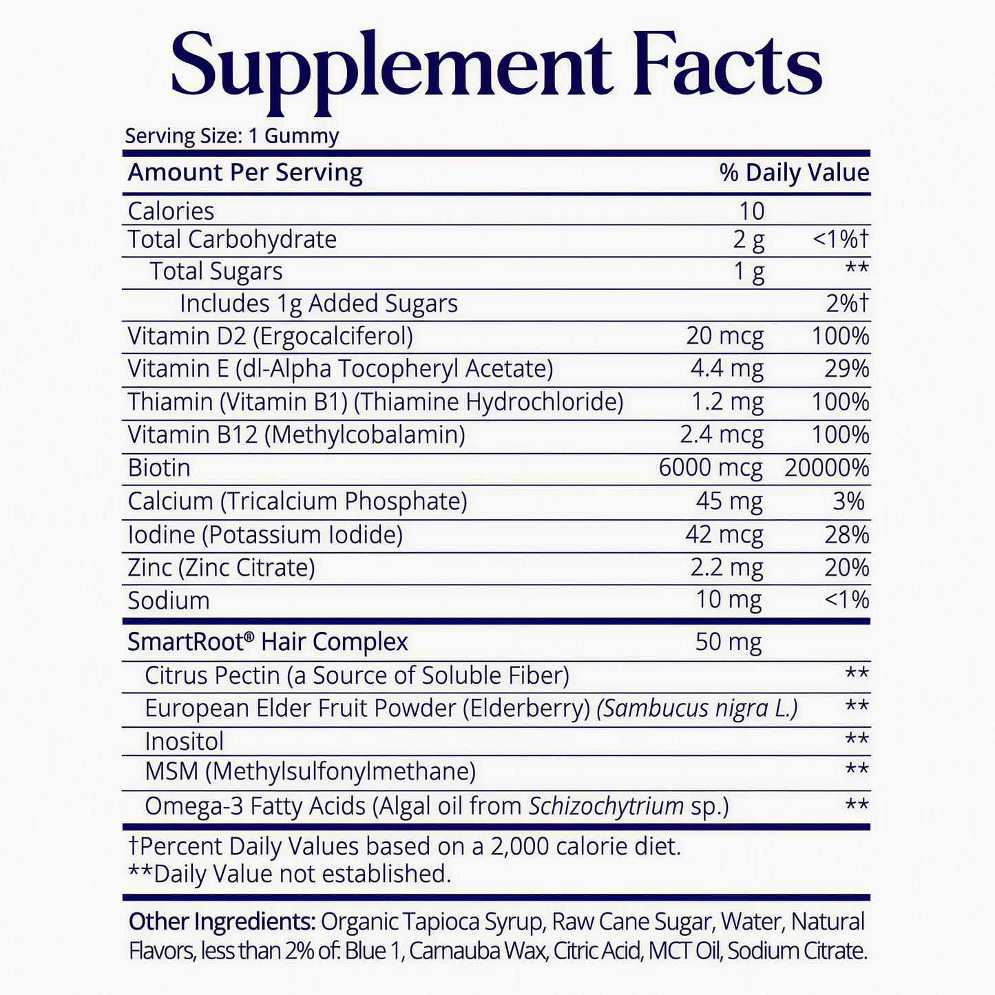 SugarbearPRO Hair Vegan Vitamin Gummies